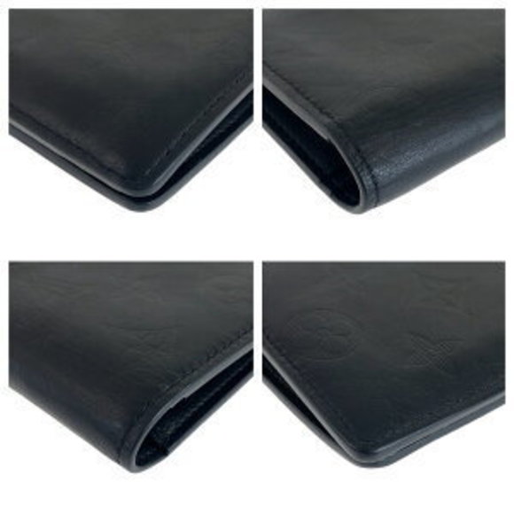 LOUIS VUITTON Shadow Portefeuille Brother Black Long Wallet - Picture 5 of 9